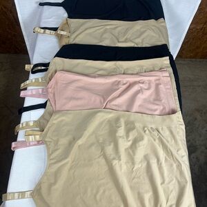 UltraTeeze Seamless Camisole Tank Top Lot One Size Nude Black Shapewear